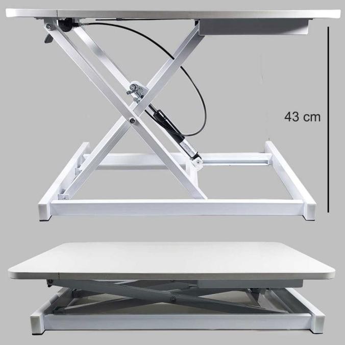 Jual Meja Komputer Laptop Lipat Hidrolik Papan Mdf 65X40 Rangka Besi ...