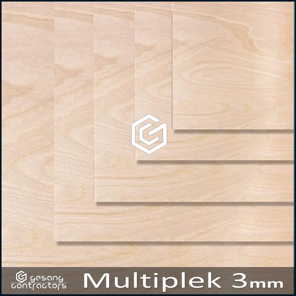 Jual Multiplek Triplek 3mm Full Ukuran 90x90 cm ISI 2 LEMBAR( 3 mm ...
