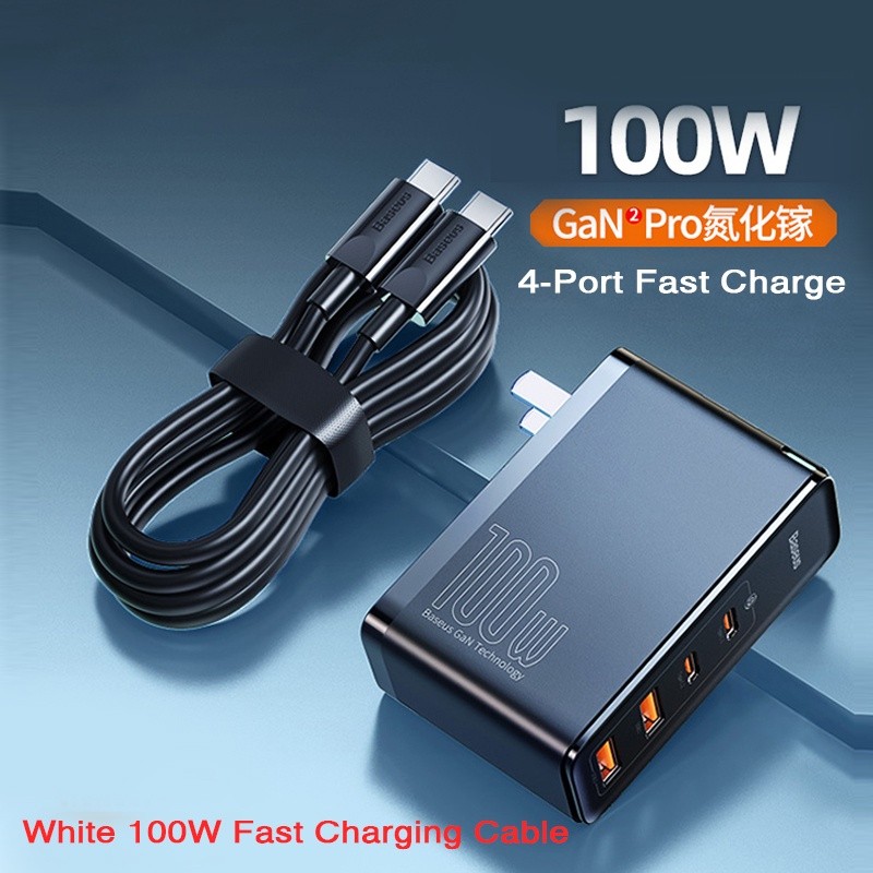 Jual Baseus 100W Gallium Nitride Charger Multi-Port PD Fast Charging ...