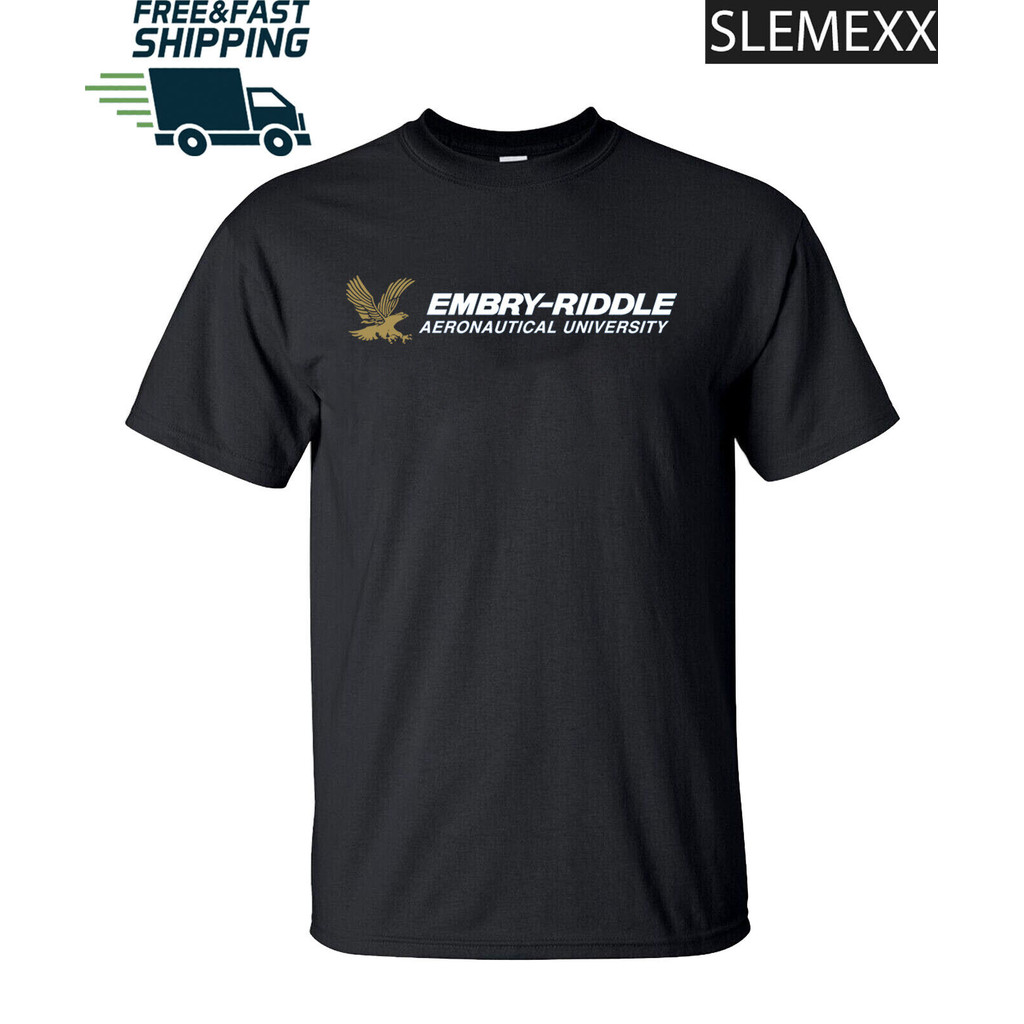 Jual Kaos Pria Logo Universitas Penerbangan Embry–Riddle Usa | Shopee ...