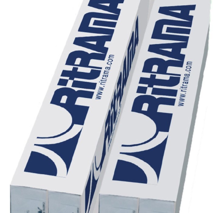 Jual Bahan Stiker Ritrama RI 163 WHITE (MATE DOFF) 80 Mic Lebar 126 cm ...