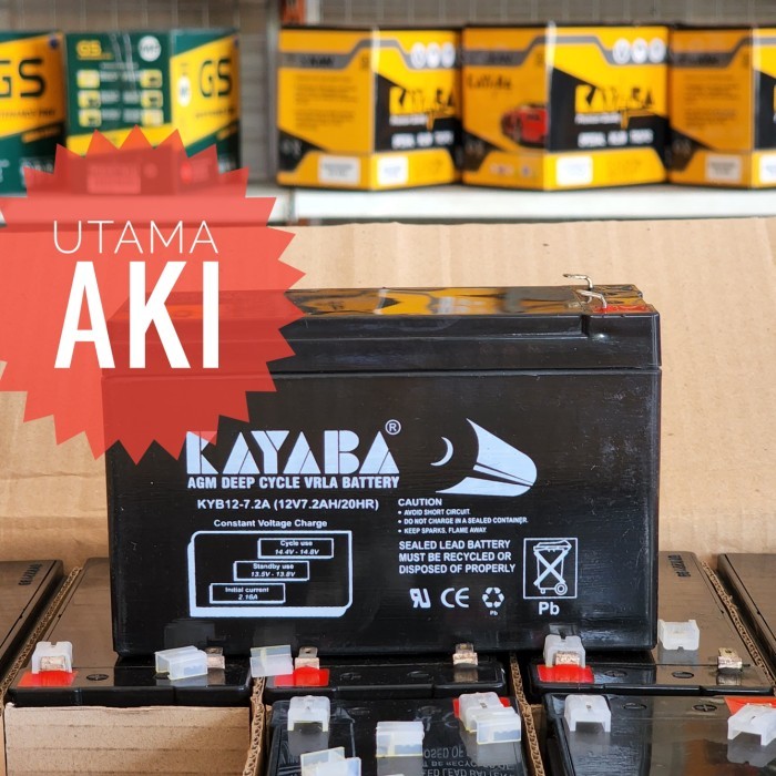 Jual Jual Aki Ups Kayaba Deep Cycle Vrla Battery Kyb 12-7 12V 7.2Ah ...