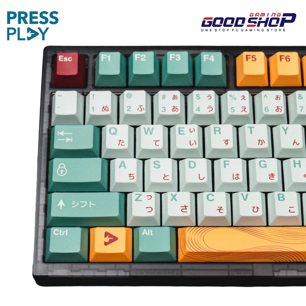 Jual P R O M O PPBT MATCHA PBT Dye Sub Keycaps by Press Play | Shopee ...
