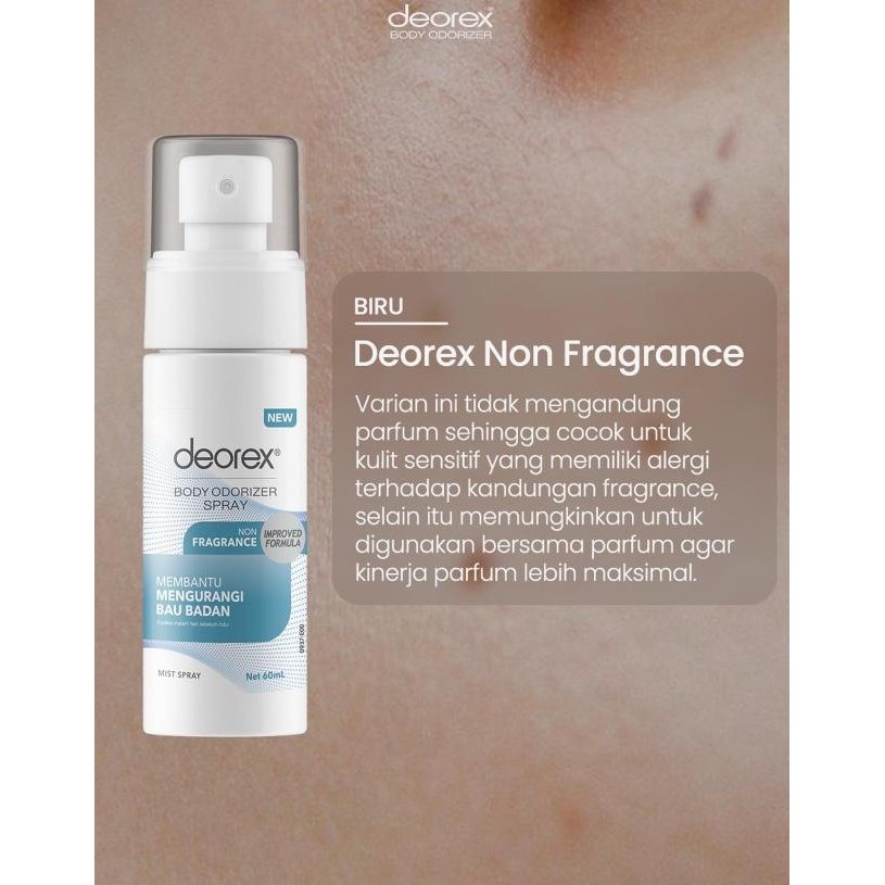 Jual Deorex Antiperspirant Deodorant Spray 60Ml | Shopee Indonesia