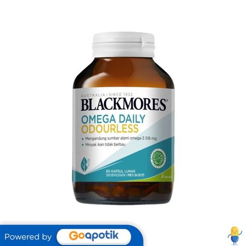 Jual BLACKMORES ODOURLESS OMEGA DAILY BOTOL 60 KAPSUL | Shopee Indonesia