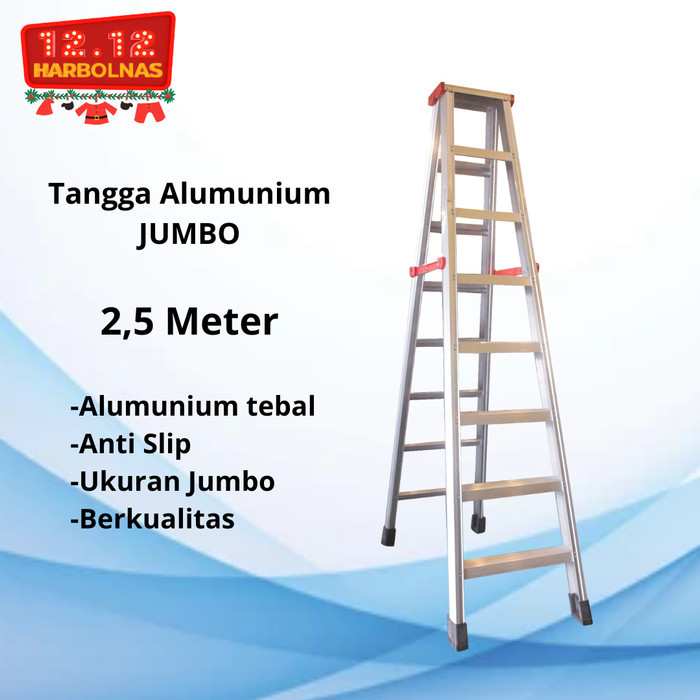 Jual Tangga Lipat 2,5 meter Tangga Lipat Aluminium Tangga Lipat
