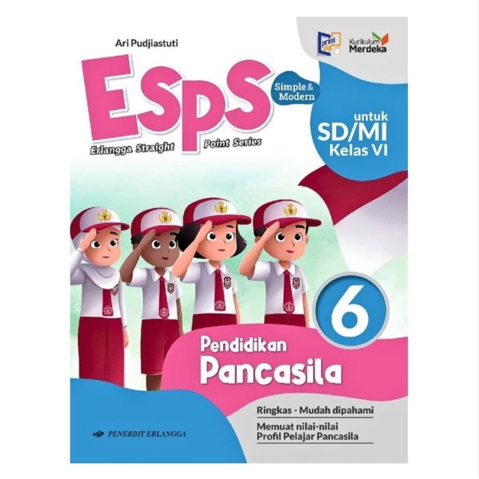 Jual Buku Esps Pancasila Kelas 1 2 3 4 5 6 SD Erlangga Kurikulum ...