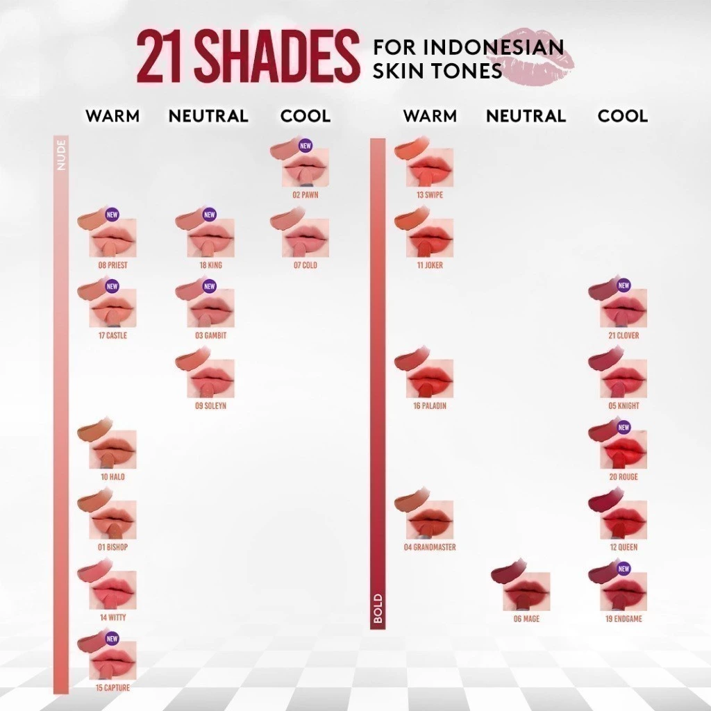 SOMETHINC Checkmatte Lipstick Transferproof dan Tahan Lama - Lipstick Batang