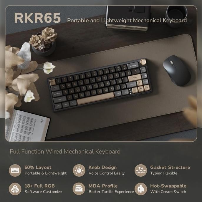 Jual TERLARIS - Royal Kludge RK R65 Mechanical Keyboard 65% Knob Gasket ...
