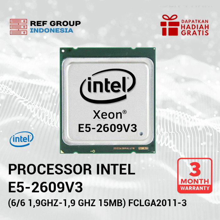 Jual e5-2609v3 Intel server processor CPU e5-2609 v3 (6/6 1,9Ghz-1,9GHz ...