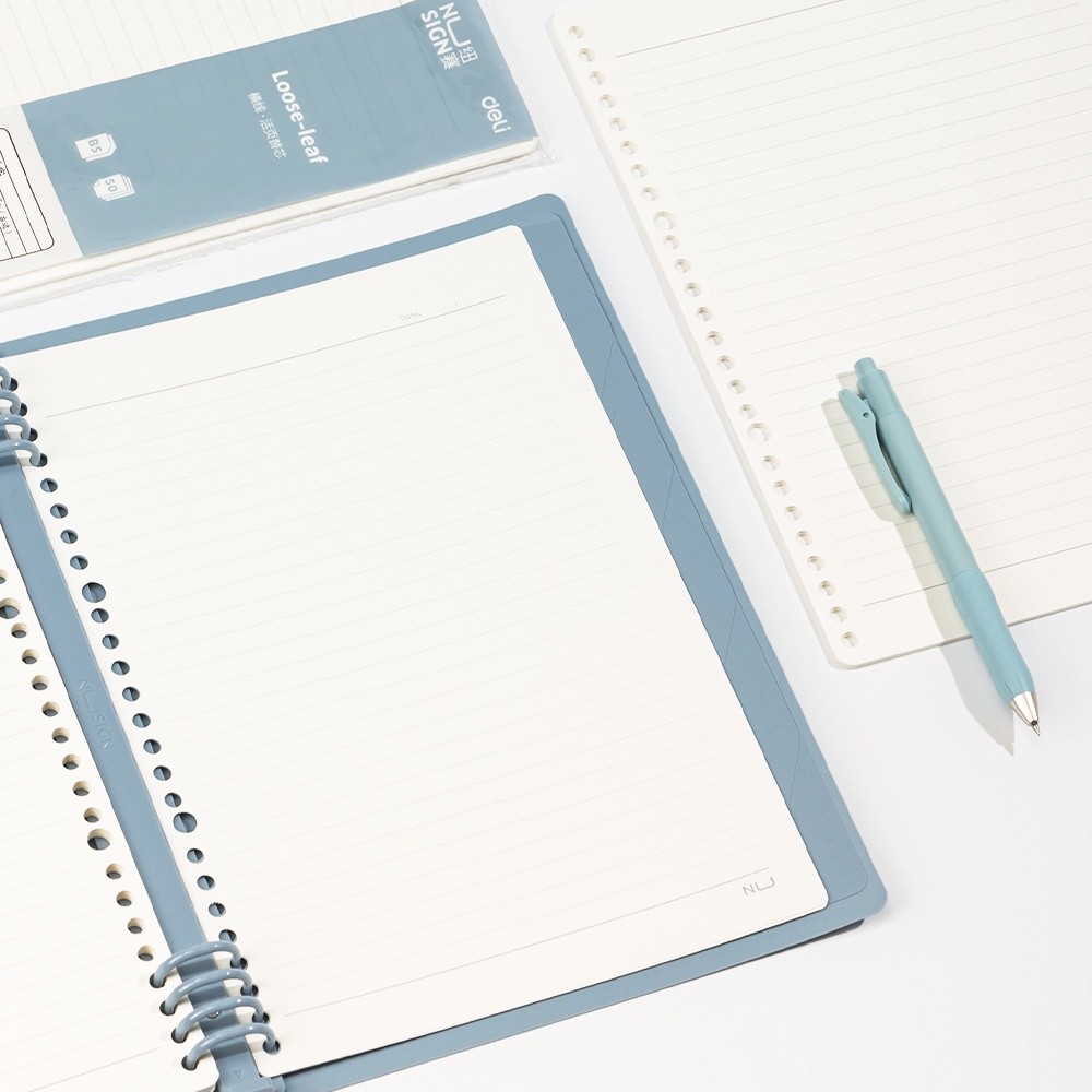 Jual Deli Nusign Loose-leaf Notebook Refill / Isi Binder A5 B5 Garis 50 ...