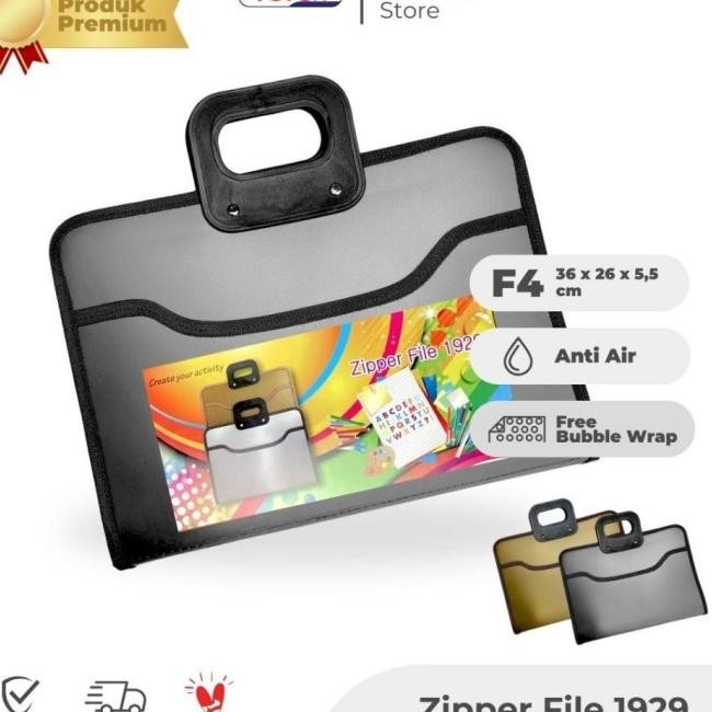 Jual ZIPPER FILE 1929 TOPLA F4: TAS DOKUMEN, LAPTOP, DAN SEKOLAH TAHAN ...