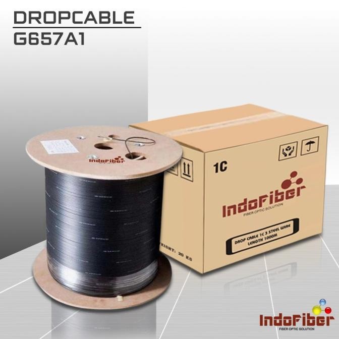 Jual INDOFIBER kabel dropcore 1 core 3 seling 1000meter | Shopee Indonesia