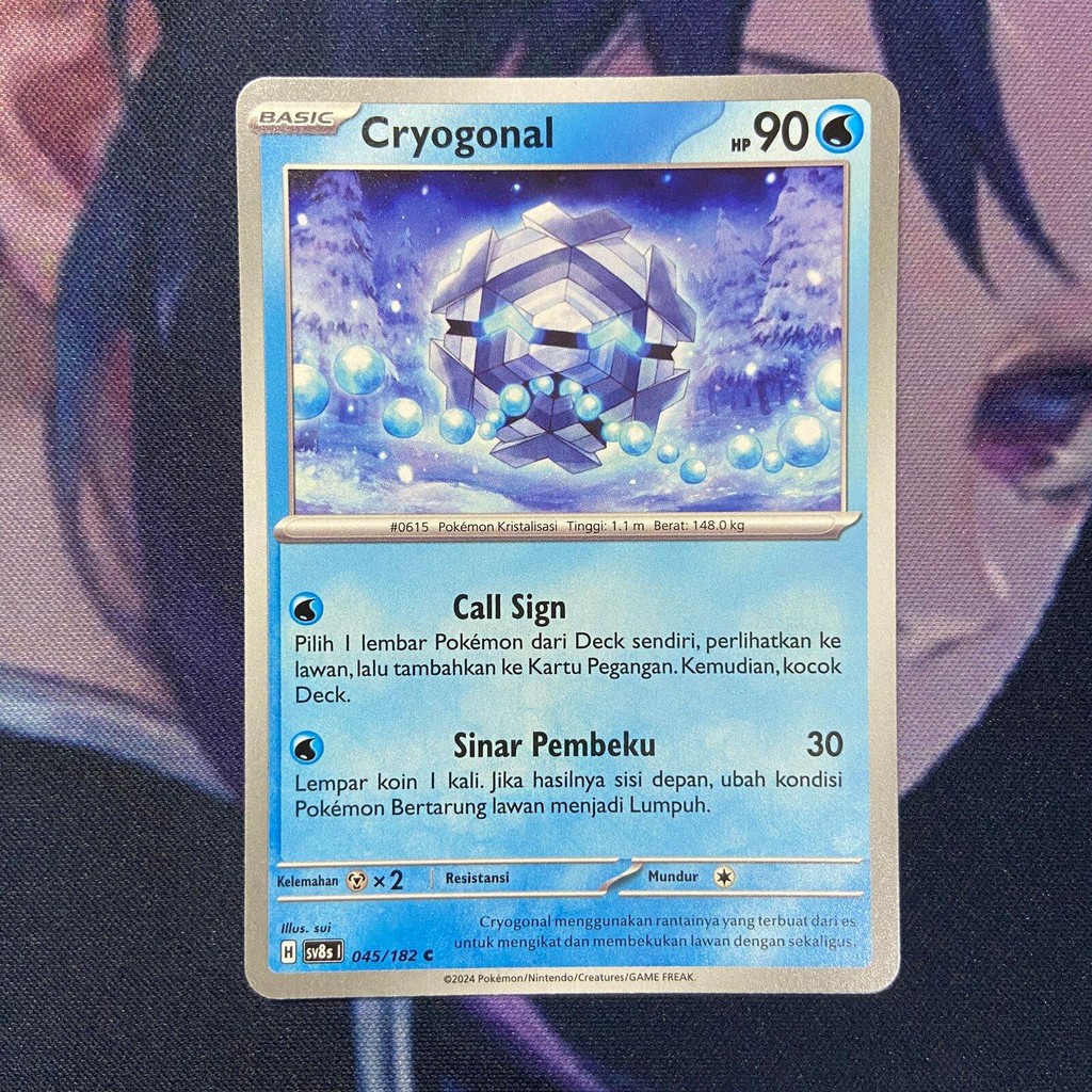 Jual pokemon (ID) cryogonal - SV8s 045/182 - C | Shopee Indonesia