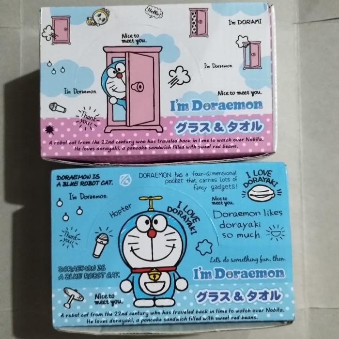 Jual Produk Ready Doraemon - Gelas dan Serbet Original Sanrio Japan ...