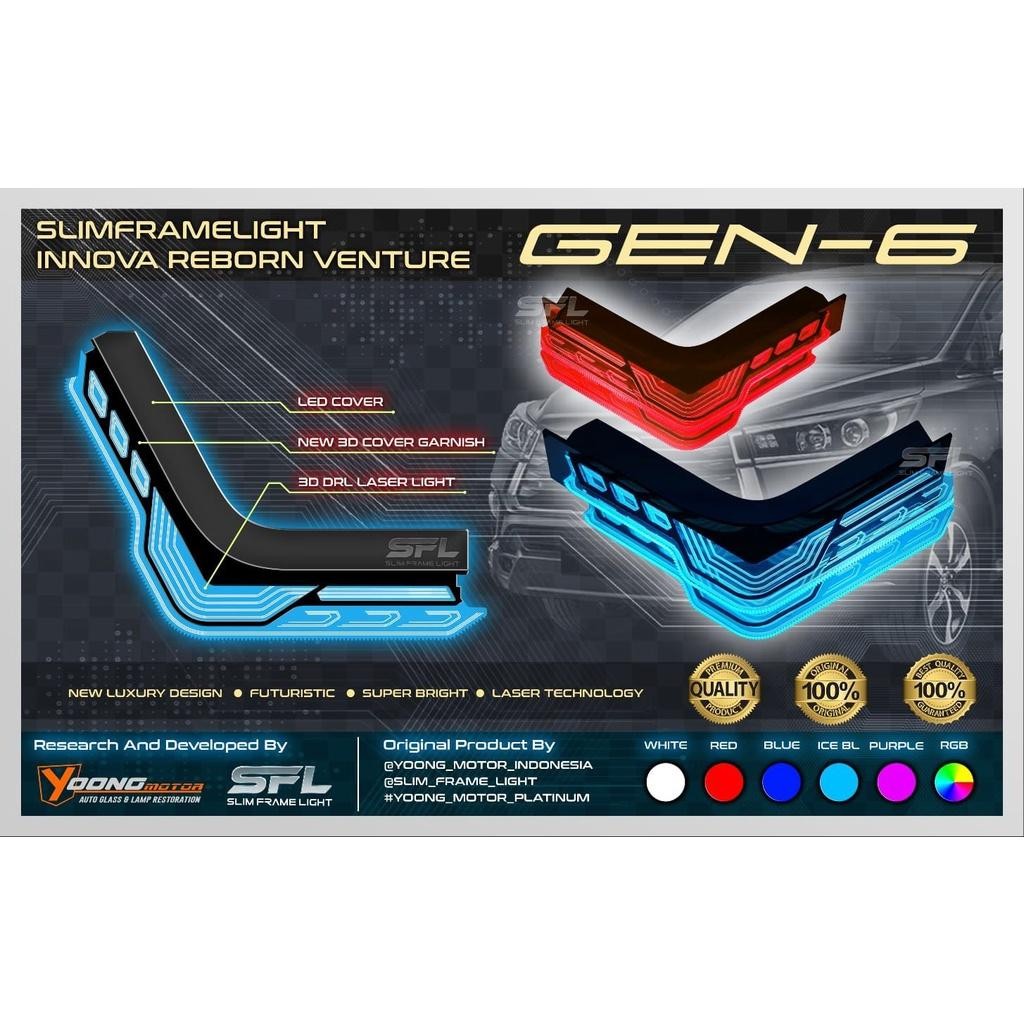 Jual Slim Frame Gen 6 Lazy Custom 3D Drl Innova Reborn Tipe Venturer ...