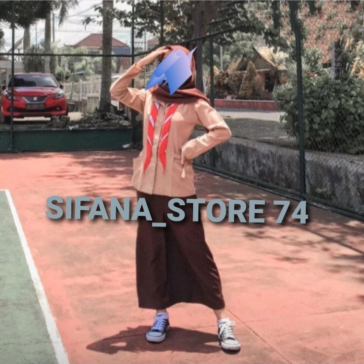 Jual SETELAN SERAGAM PRAMUKA SMP/MTS SMA/SMK PUTRI LENGAN PANJANG BAJU ...