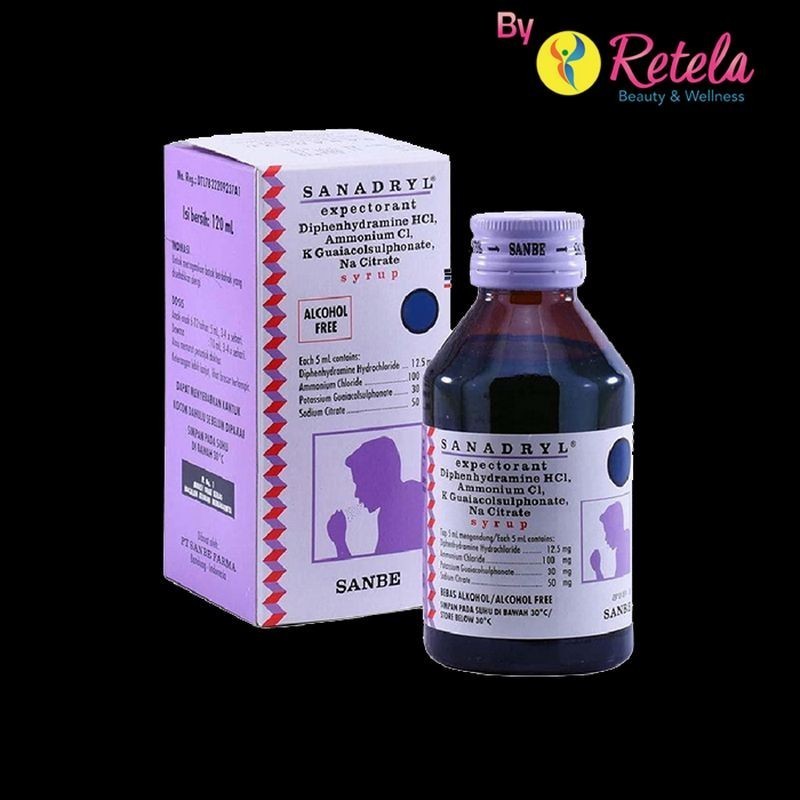 Jual Sanadryl Expectoran Syrup 120 Ml | Shopee Indonesia