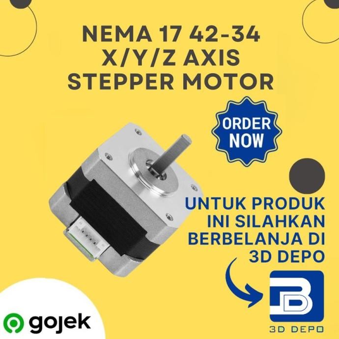 Jual Produk Unggulan] Nema 17 42-34 X/Y/Z Axis Stepper Motor For 3D ...