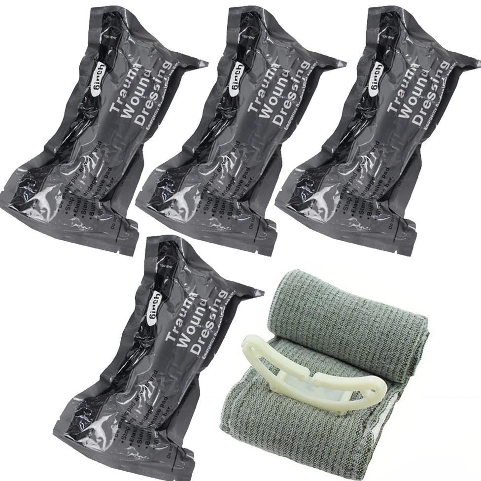 Jual 4/6in Israeli Bandage Wound Dressing Emergency Combat Compression ...