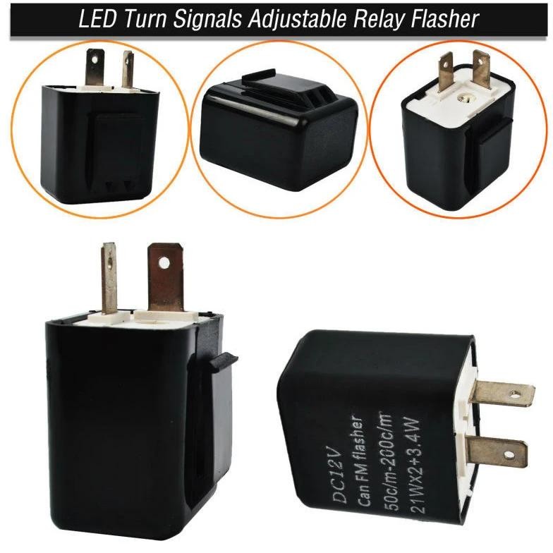 Jual motorcycle led flasher 12v 12a 2-pin adjustable waterproof signal ...