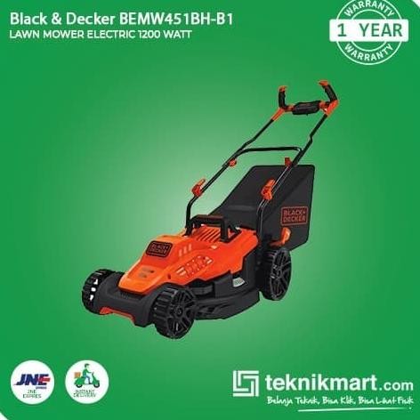 Jual Black & Decker Lawn Mower / Potong Rumput Dorong 1200W BEMW451BH ...