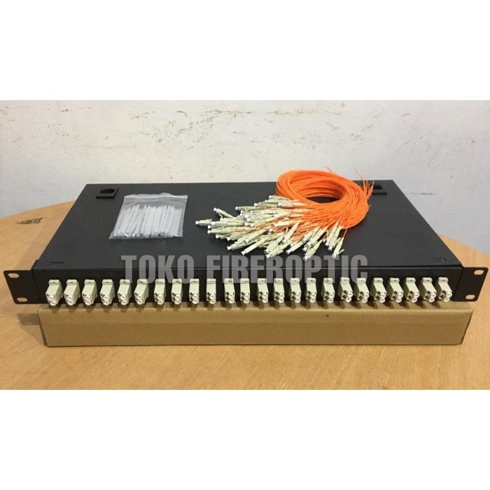 Jual OTB 48 port rackmount LC multimode /ODF 48 port LC+pigtail LC ...
