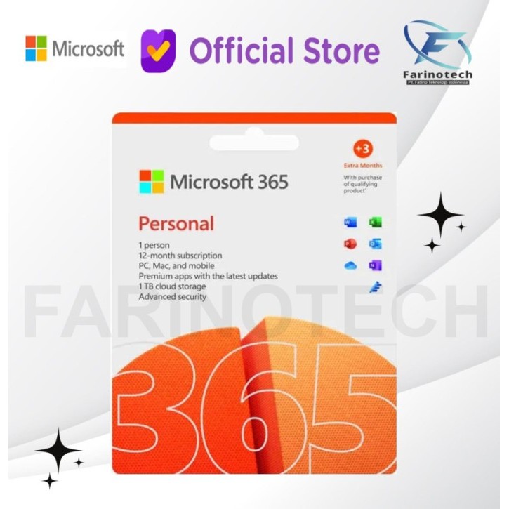 Jual Microsoft Office 365 Personal ESD Original Resmi 1 User 5 Device 1 ...
