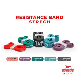 SPEEDS Tali Elastis Fitness Karet Loop Bands Resistance Bands Loobbands Ukuran Bervariasi 024-18