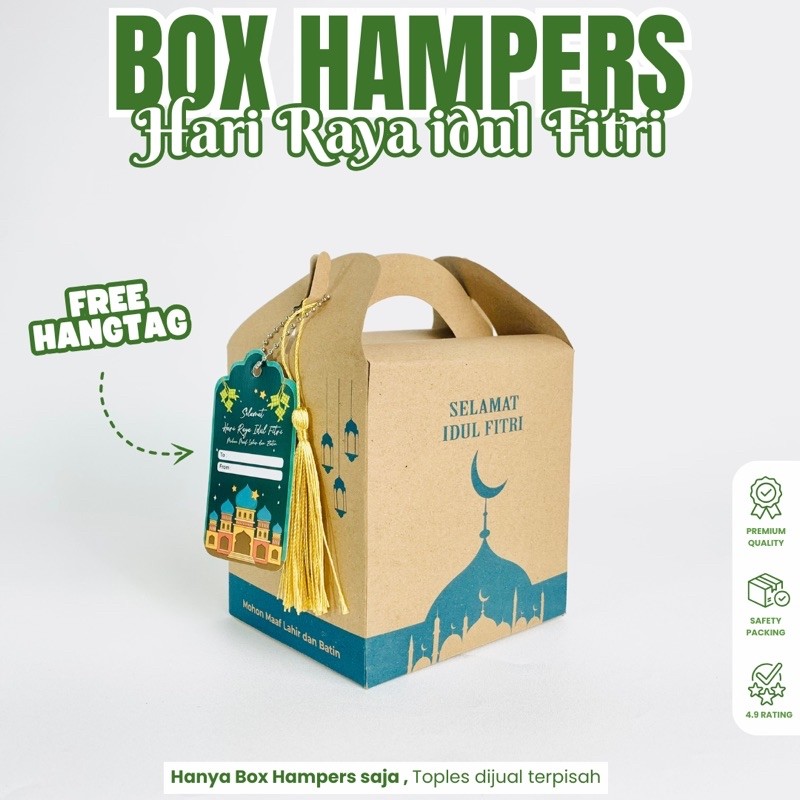 Jual [READY STOK ] Box lebaran Free Hang Tag - Kotak hampers lebaran ...