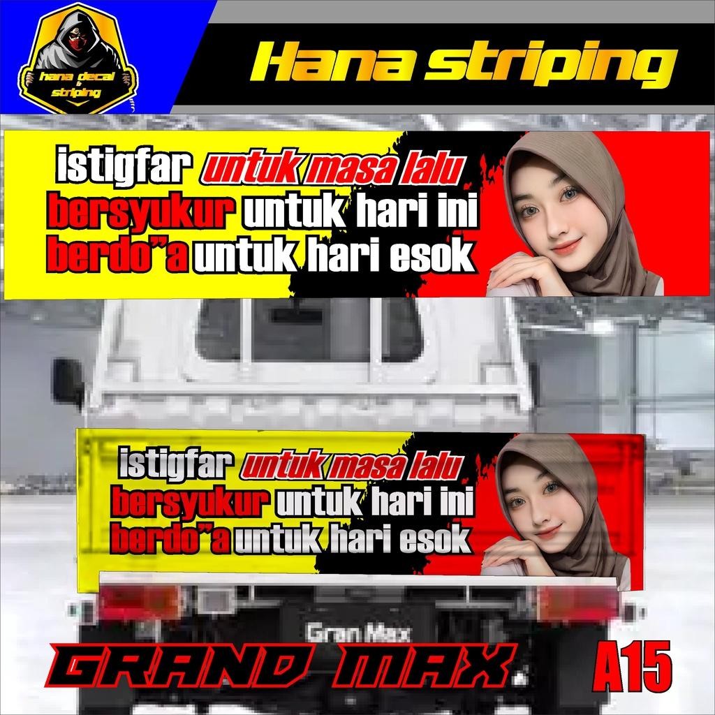 Jual Sticker Grand Max Pick Up / Stiker Bak Belakang Grand Max / Decal ...