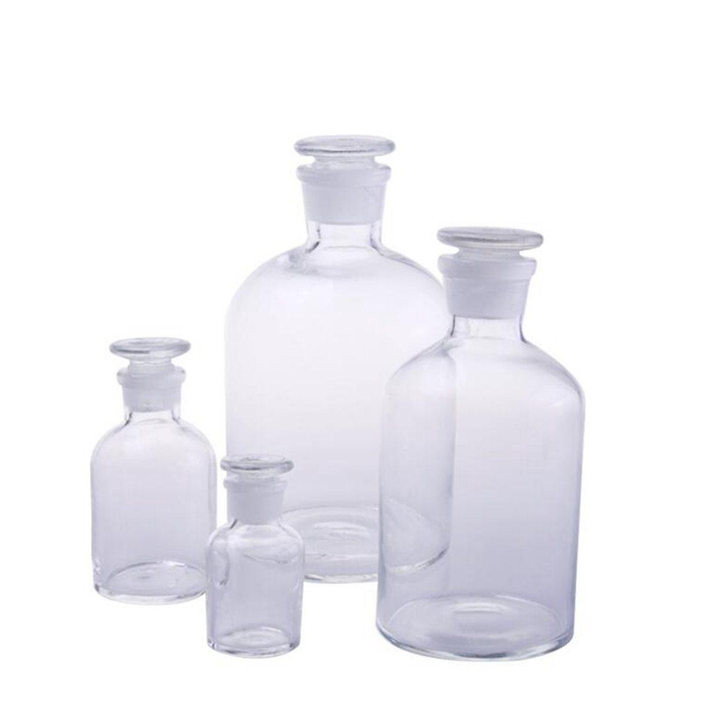 Jual 30ml 60ml 125ml 500ml 1000ml 2500ml Glass Reagent Bottle Ground-in ...