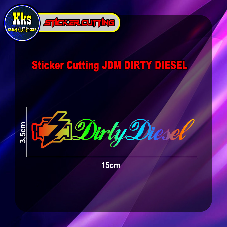 Jual STICKER CUTTING JDM DIRTY DIESEL KEREN | Shopee Indonesia