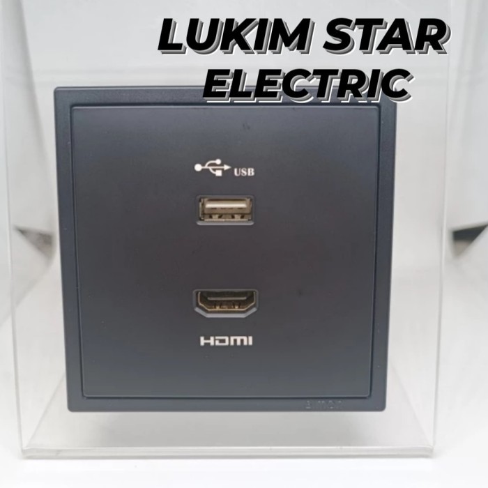 Jual Terjamin Keamanannya Kak Saklar Outlet Usb + Hdmi Simon I7 Black ...