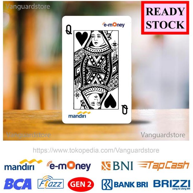 Jual Promo E-money Kartu Etoll BNI BRI BCA MANDIRI Kartu Queen Card - 1 ...