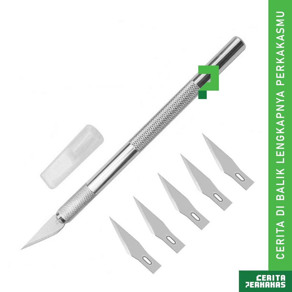 Jual Cutter Pen Set CP / Art Knife Cutting Sticker / Pisau Ukir Seni ...