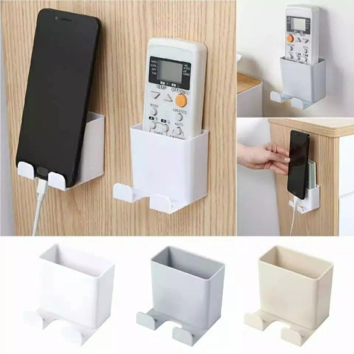 Jual Rak Holder Tempat Remote AC Remot TV Dudukan Kotak Remote HP ...