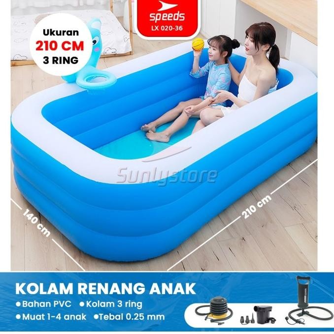 Jual SPEEDS Kolam Renang Anak Mandi Tiup Inflatable Swimming Pool 020 ...