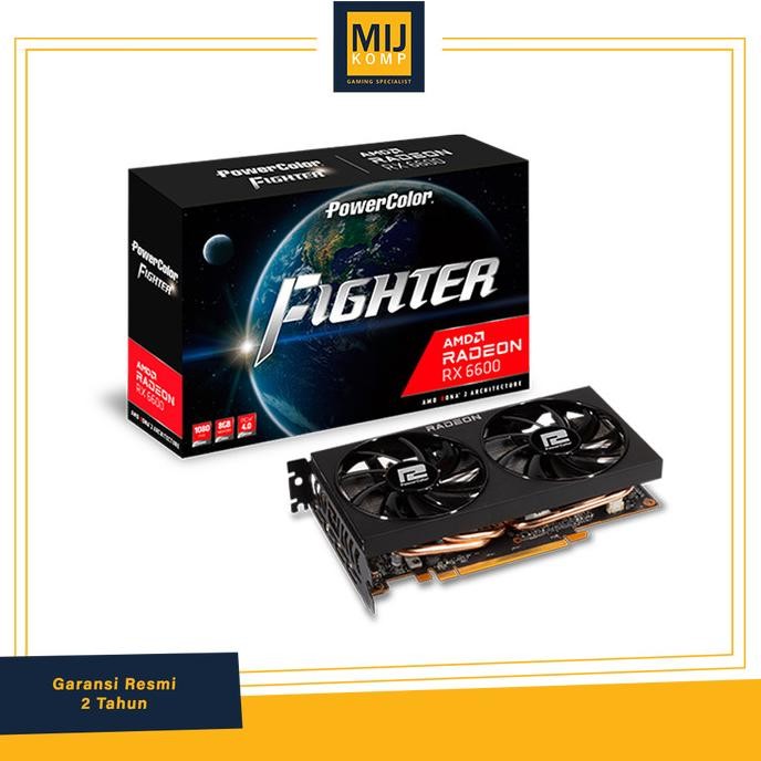 Jual HARGA DISC - VGA PowerColor Fighter AMD Radeon RX6600 RX 6600 8GB ...