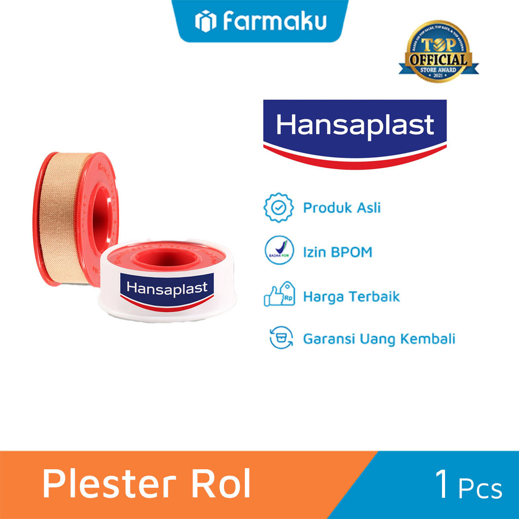 Jual Hansaplast Kain Roll 1.25cm x 5m - Plester Perekat untuk Kasa dan ...
