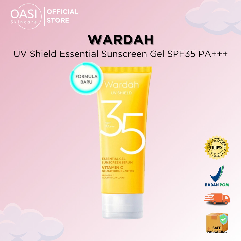 Jual Wardah UV Shield Essential Sunscreen Gel SPF 35 PA +++ 40 ml