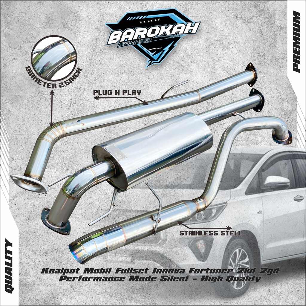 Jual Knalpot Mobil Fullset Innova Fortuner 2KD/Non VNT - Reborn 2GD/VRZ ...