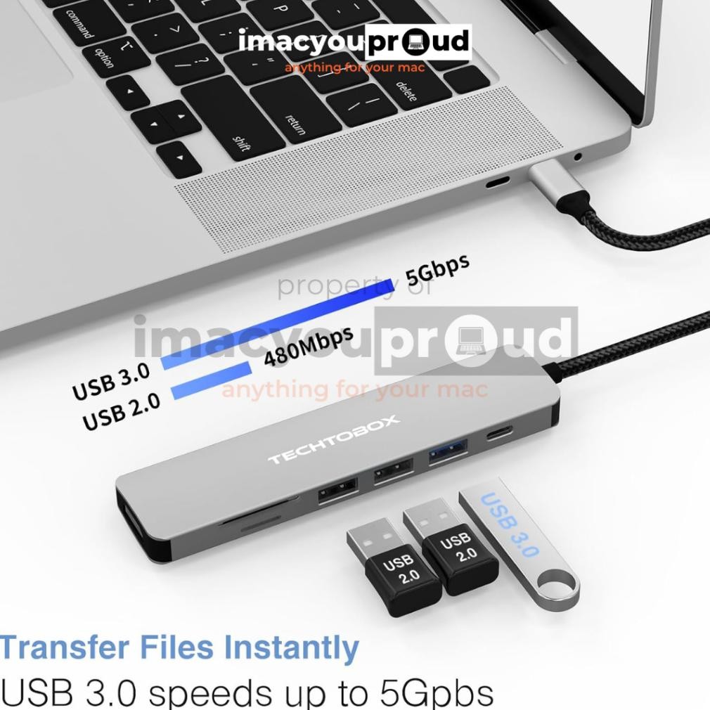 Jual Ukd23 Adapter Usb Type C 7 In 1 Usb 3.0 Hdmi 4K Sd Card Macbook