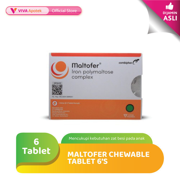 Jual Maltofer Chewable Mengatasi Anemia (6 Tablet) | Shopee Indonesia