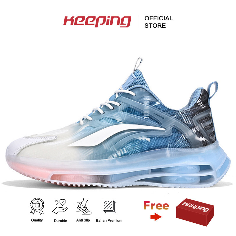 Keeping Sepatu Sneakers Pria Sepatu Basket Cowok Sepatu Olahraga Lari Cowok Outdoor Sporty Shoes KSR723