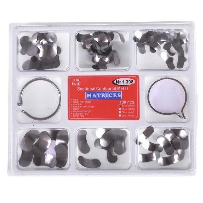 Jual Halodent Dental Sectional Matrix 2 Ring + 100 Matrix TOR VM ...