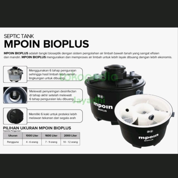 Jual :::::::] Tangki Septik Tank Mpoin Bioplus | Shopee Indonesia