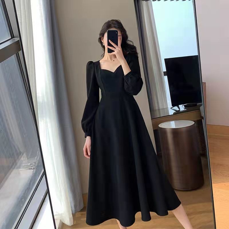 black dress shopee SPINE OPEN BACK (MAXI DRESS) main image 0