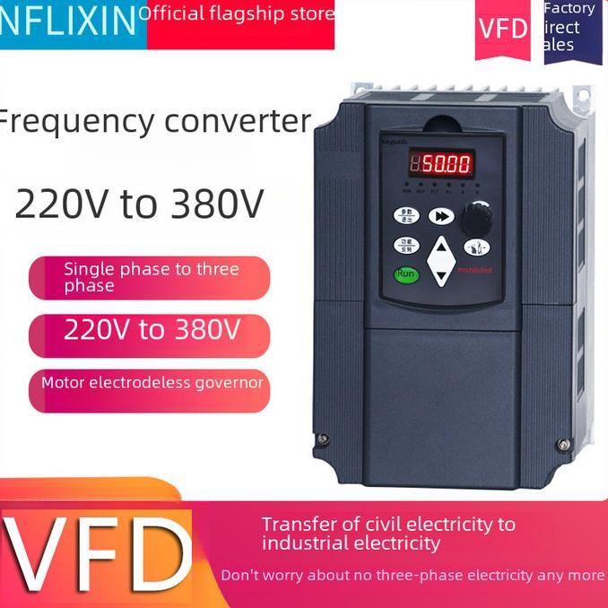 Jual VFD INVERTER 11KW 16HP INPUT 220V 1 PHASE OUTPUT 380V 3 PHASE ...