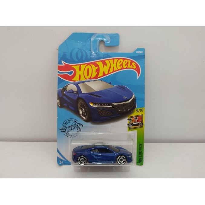 Hot Wheels '17 Acura NSX Blau – 1:64 Modellauto In KLAS-Schutzhülle